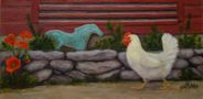 Chicken Walk (acrylic, 8 x 16)